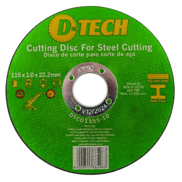 D.Tech Cutting Disc For Steel 115mm