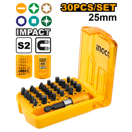 Ingco Impact Screwdriver Bits Set AKSD68303