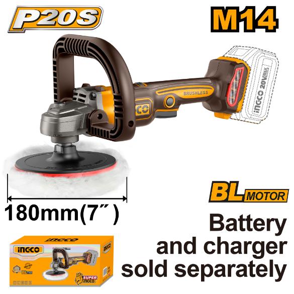 Ingco 20V Lithium-Ion Polisher 180mm APLI2018