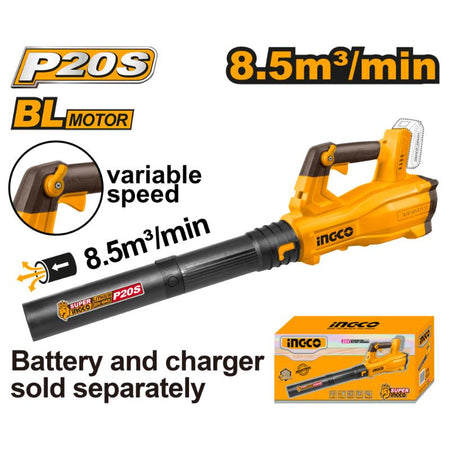 Ingco 20V Lithium-Ion Blower 8.5m3/min CABLI20428