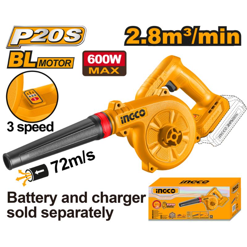 Ingco 20V Lithium-Ion Blower 2.8m3/min CABLI2068