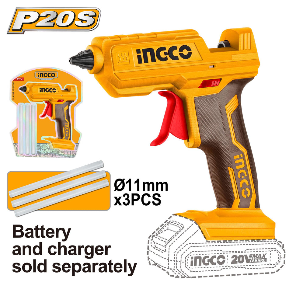 Ingco 20V Cordless Glue Gun