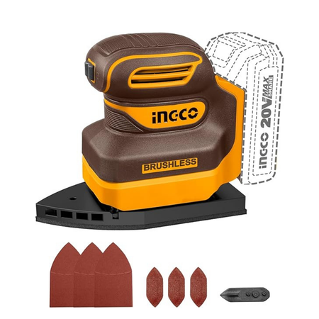 Ingco 20V Lithium-Ion Palm Sander CPSLI2024