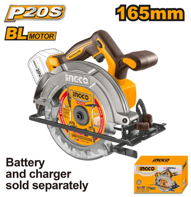 Ingco 20V Lithium-Ion Circular Saw CSLI1652 CSLI1652