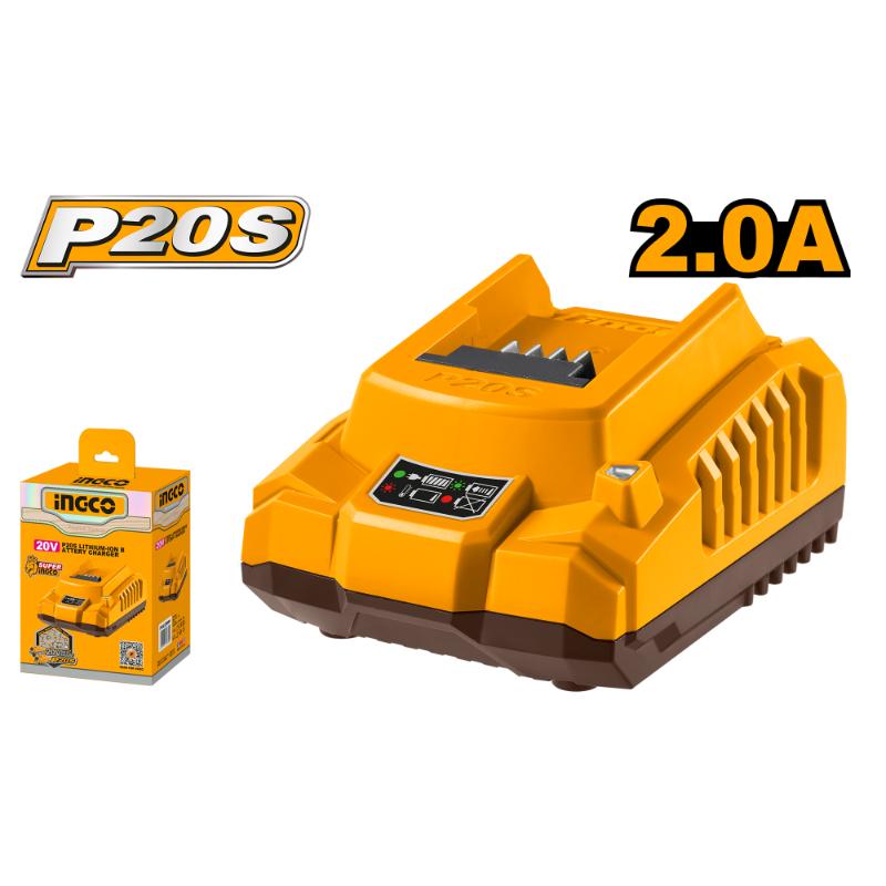 Ingco 20V Lithium-Ion Battery Charger 2A FCLI2001