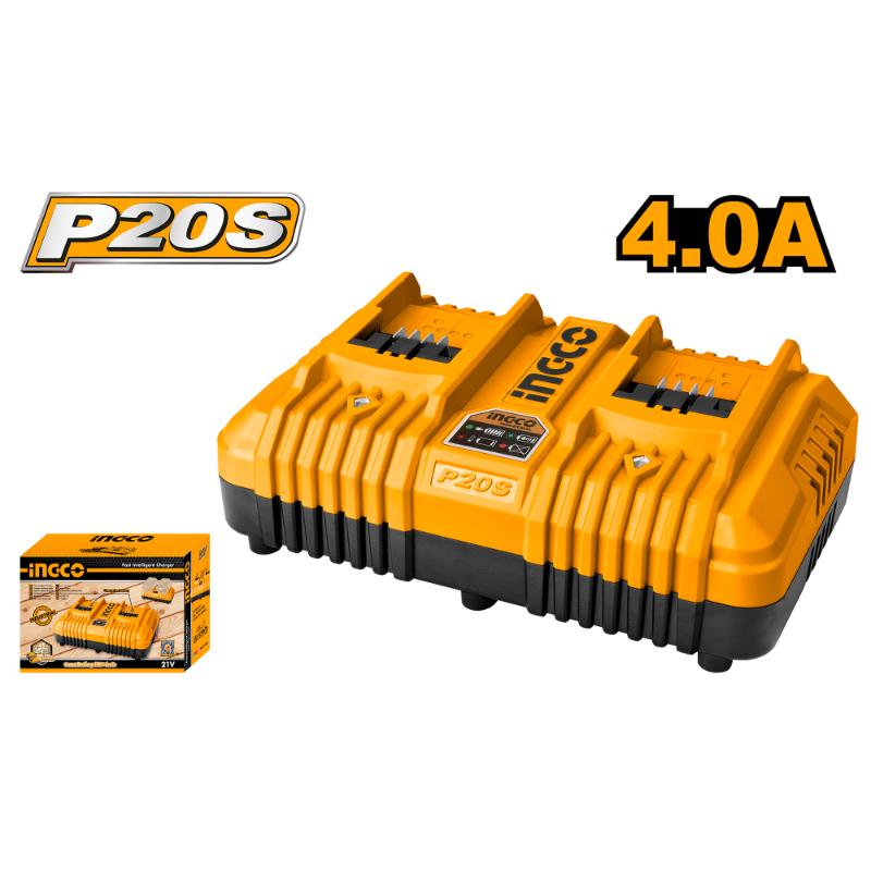 Ingco 20V Lithium-Ion Battery Charger 4A FCLI2034 FCLI2034