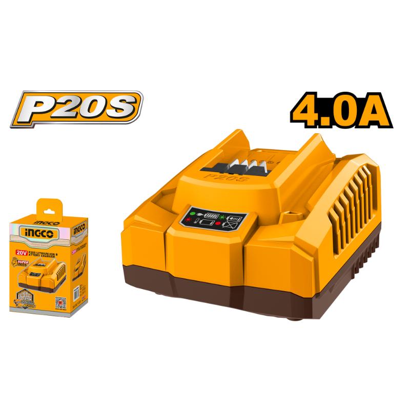 Ingco 20V Lithium-Ion Battery Charger 4A FCLI20411