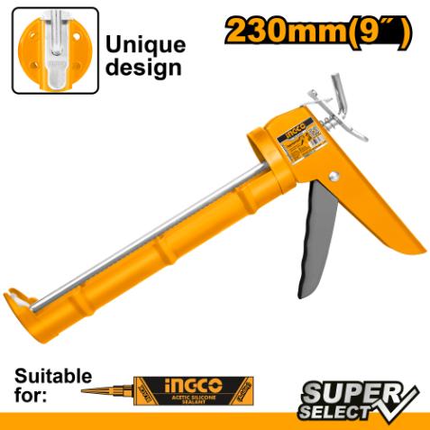 Ingco Half Barrel Caulking Gun 51mm HCG1809