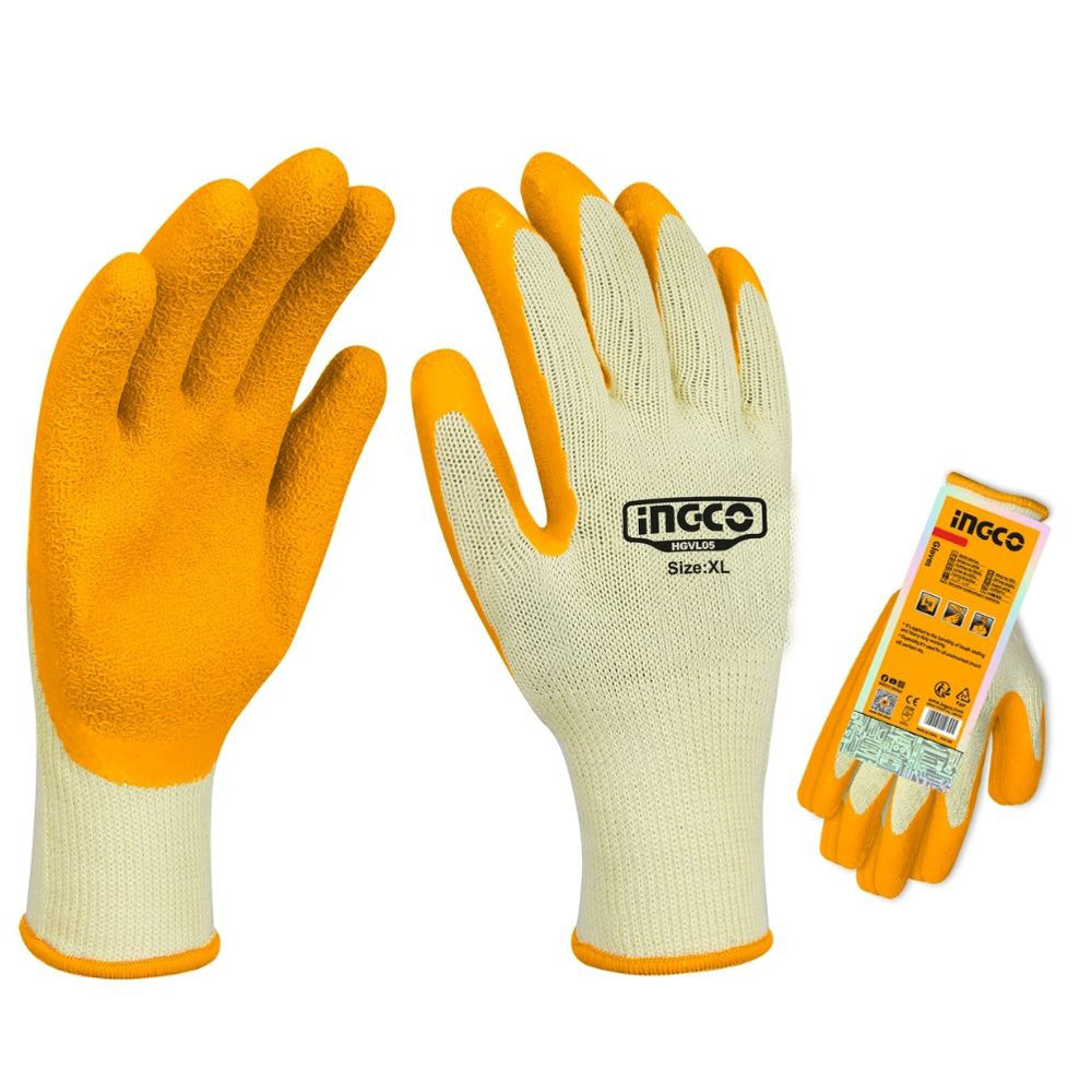 Ingco Latex Gloves, Xl HGVL05