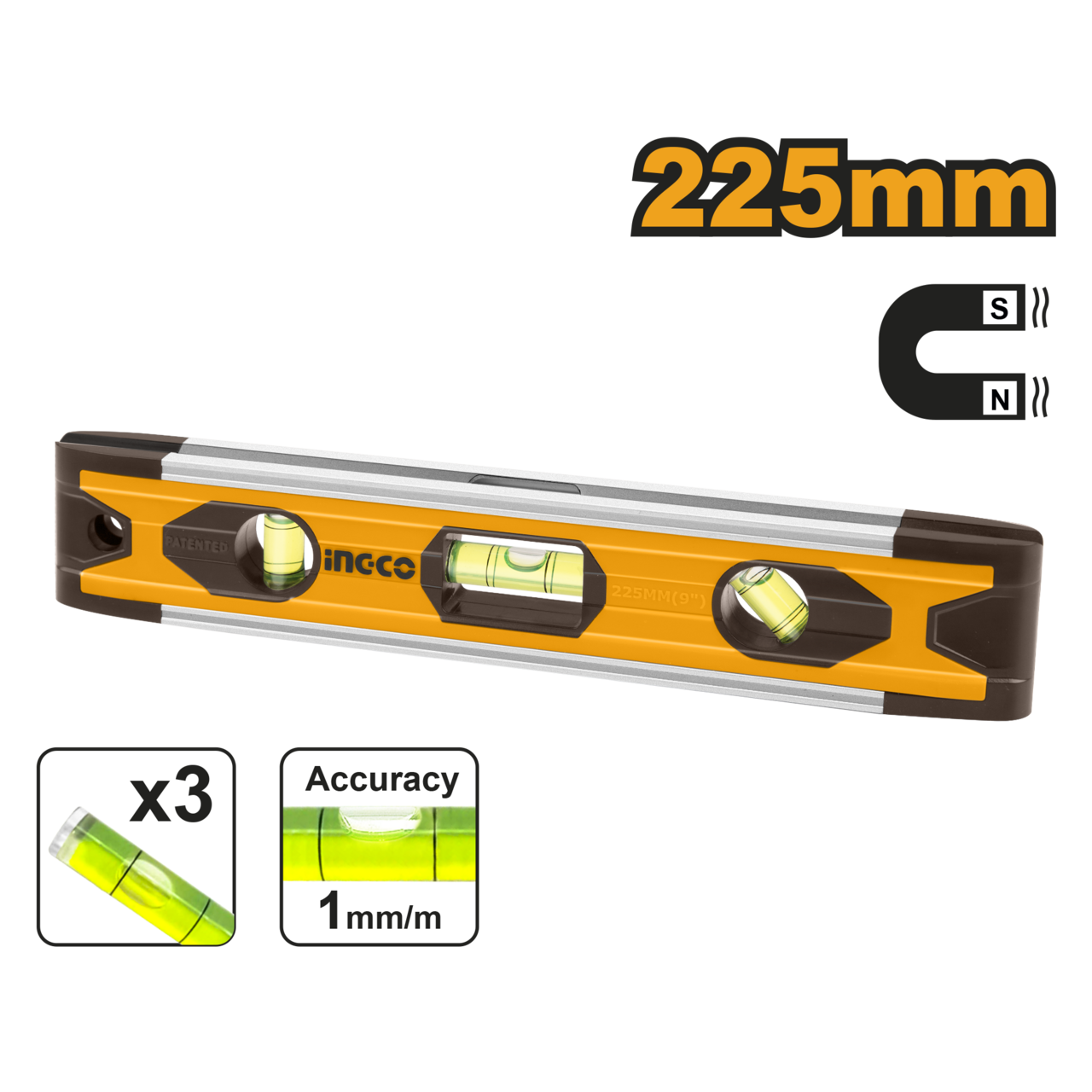 Ingco Mini Spirit Level HMSL01030
