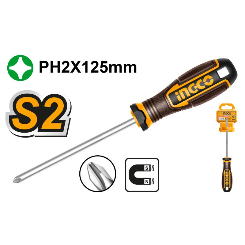 Ingco Phillips Screwdriver 125mm HSDPH2125