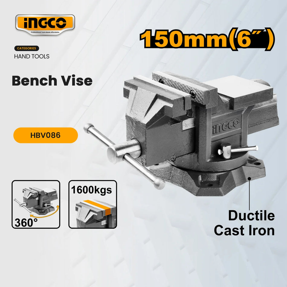 Ingco Vice Bench Swiv Base 6 - 150mm