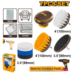 Ingco 7 Pieces Cleaning Brush Set WCB0701