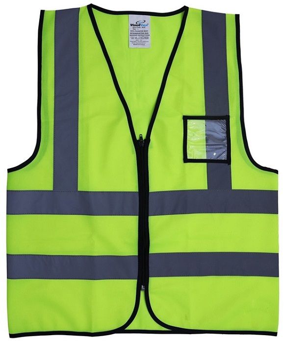 Vaultex BUP Reflective Vest With Zipper & ID Pocket