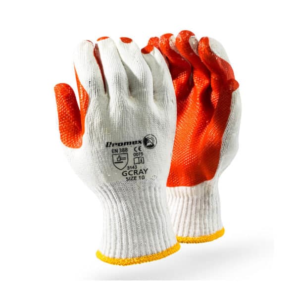 Gloves, Synthetic Gloves ( GPVC, NITRILE, LATEX) Rubber Coated Crayfish Gloves